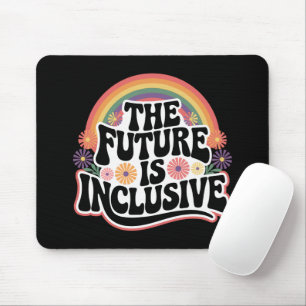 Mousepad O Futuro é Inclusivo Bandeira Arco-Íris LGBTQ Gay