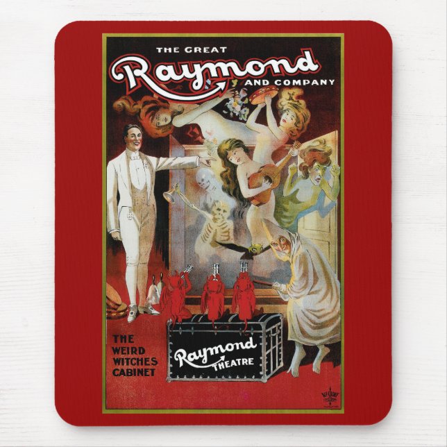Mousepad O Gabinete das Bruxas Estranhas do Excelente Raymo (Frente)