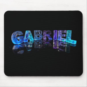Mousepad O Gabriel conhecido em 3D ilumina-se (a
