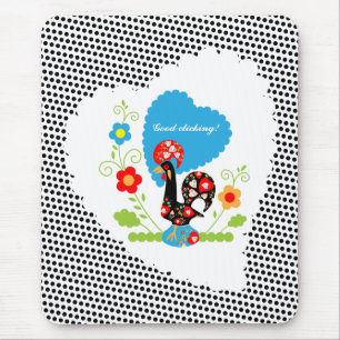Mousepad O galo português da sorte