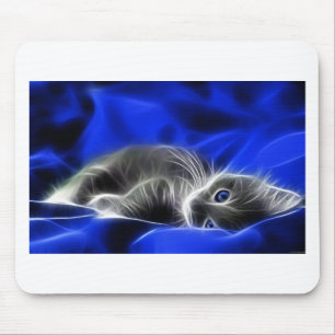 Mousepad O gatinho cinzento acorda