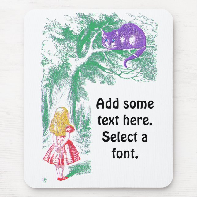 Mousepad "O Gato Cheshire" de "Alice no País das Maravilhas (Frente)