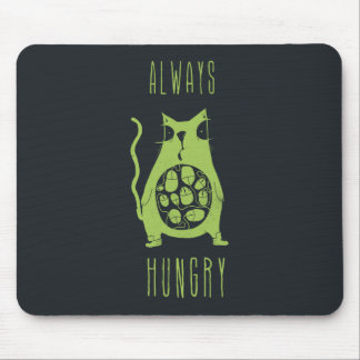 Mousepad O gato com fome está com fome