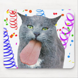 Mousepad O Gato Da Festa Recebeu Sua Língua?
