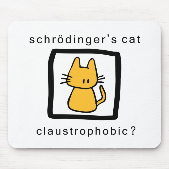 Mousepad o gato dos schrodinger (Frente)