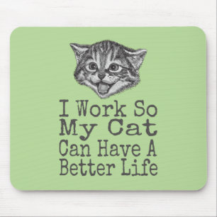 Mousepad O gato engraçado pode ter um gatinho bonito do