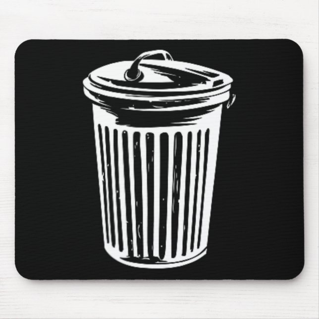 Mousepad O Gelado de Figurino do Dia das Bruxas Pode Trashc (Frente)