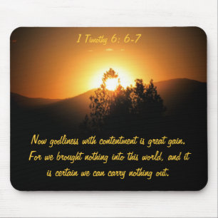 Mousepad O Godliness com satisfacção é grande ganho