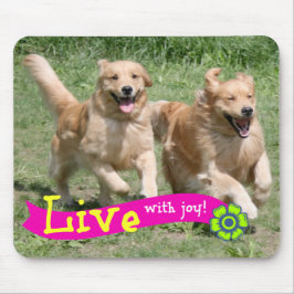 Mousepad O golden retriever vive com a alegria