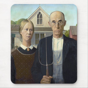 Mousepad O Gótico Americano de Grant Wood