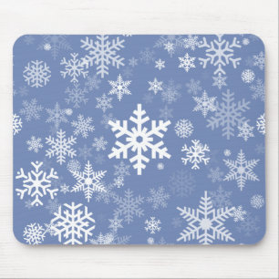 Mousepad O gráfico dos flocos de neve personaliza o fundo