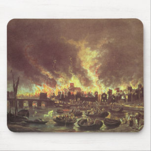 Mousepad O grande fogo de Londres, 1666