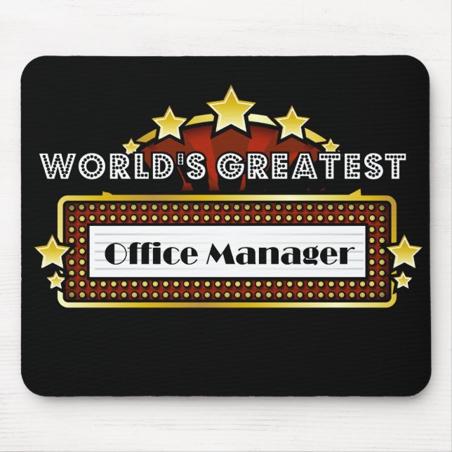 Mousepad O grande gestor de escritório do mundo (Frente)