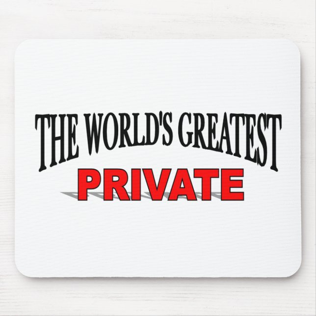 Mousepad O grande privado do mundo (Frente)