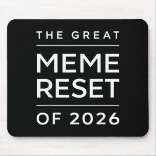 Mousepad O Grande Reset de Memes de 2026 Memes Engraçados d