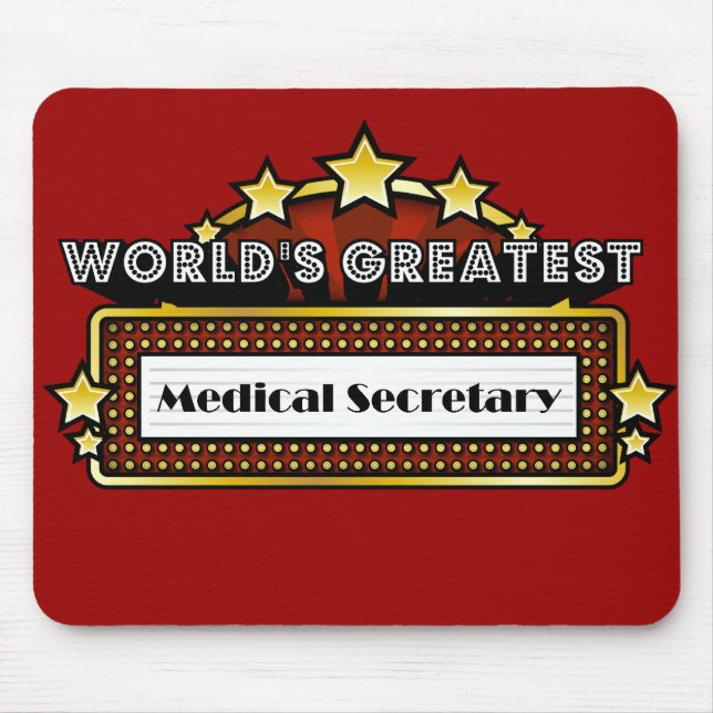 Mousepad O grande secretário médico do mundo (Frente)