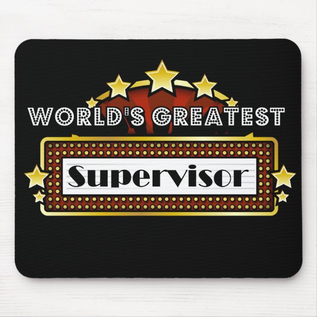 Mousepad O grande supervisor do mundo (Frente)