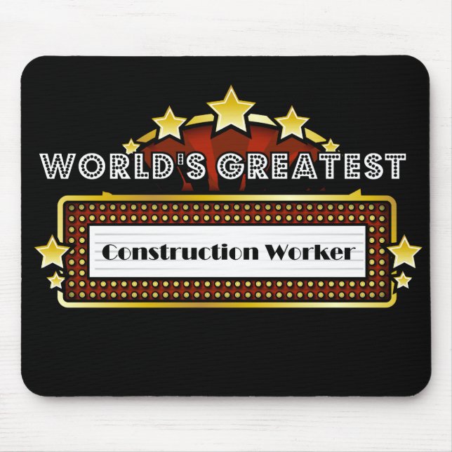 Mousepad O grande trabalhador da construção do mundo (Frente)