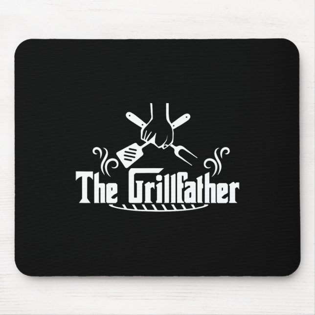 Mousepad O Grillfather Churrasco Grelha E Churrasco Defumad (Frente)