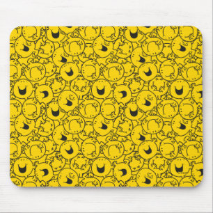 Mousepad O grupo do Sr. Feliz de amarelo sorri teste