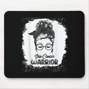 Mousepad O Guerreiro do Cancer da Pele Sangrou o Sobreviven