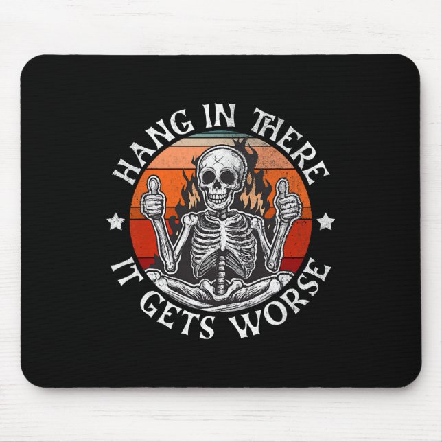 Mousepad O Halloween Lá Passa A Engraçado. (Frente)
