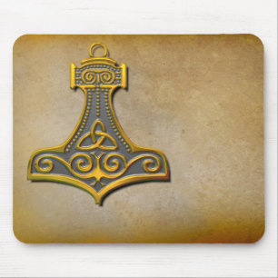 Mousepad O Hammer_Gold do Thor