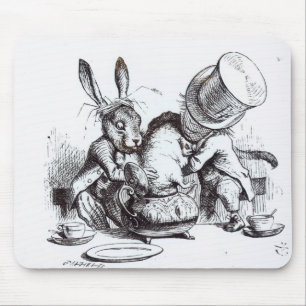 Mousepad O Hatter louco e a lebre de março