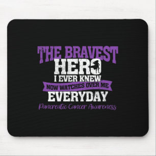 Mousepad O Herói Mais Bravo Vê Por Mim Câncer de pâncreas