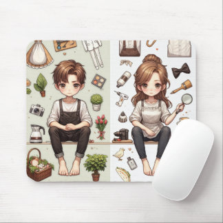 Mousepad O homem, a mulher ver.1.