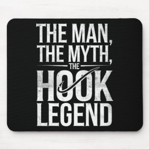Mousepad O Homem O Mito A Lenda Do Gancho Pai Pescador Engr
