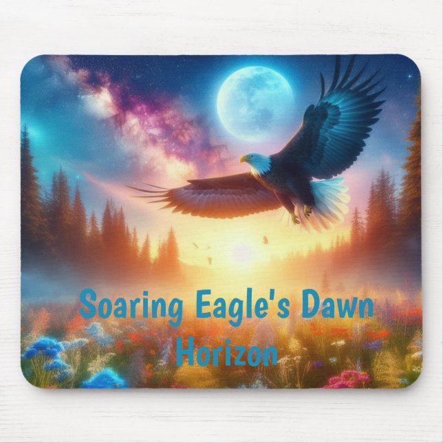 Mousepad O Horizonte da Alvorada da Águia em Soar (Frente)