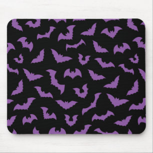 Mousepad O horror dos morcegos pretos roxos