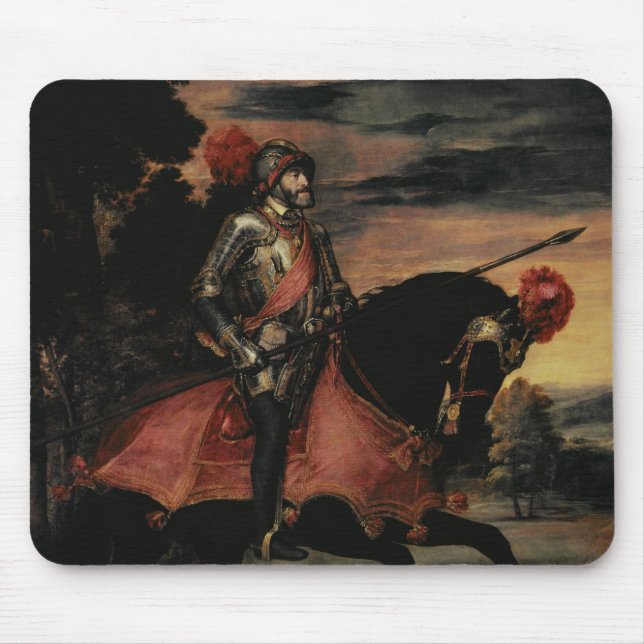 Mousepad O imperador Charles V a cavalo (Frente)