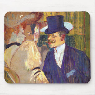Mousepad O Inglês por Toulouse Lautrec, Arte Vintage