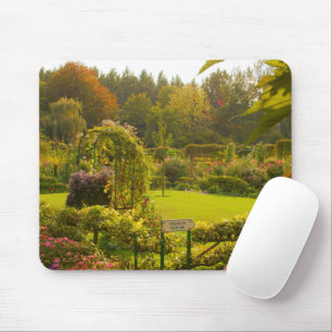 Mousepad O jardim de Claude Monet, linda cena de jardim