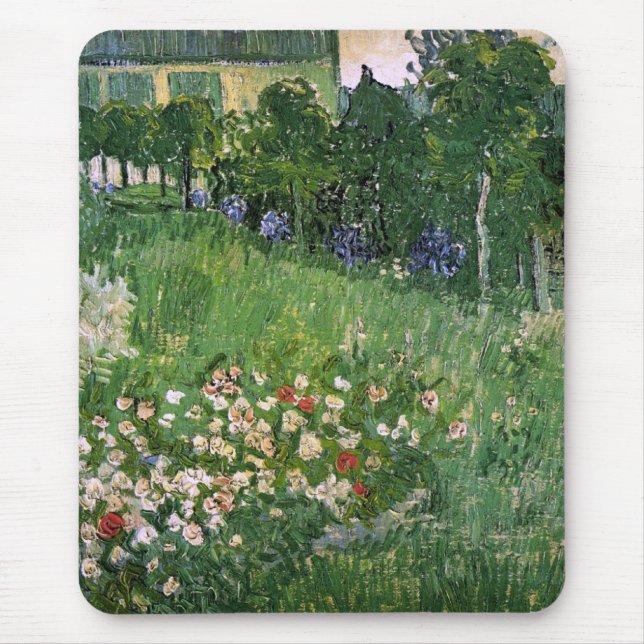 Mousepad O Jardim de Daubigny Van Gogh de Belas Artes (Frente)