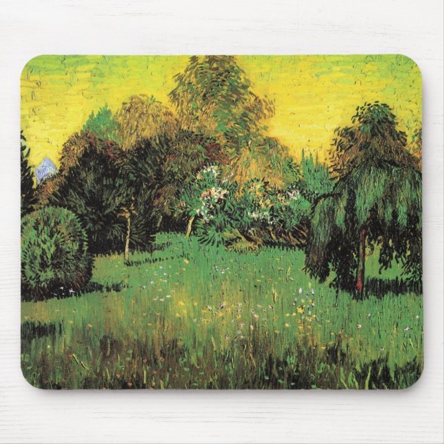 Mousepad O Jardim do Poeta por Vincent van Gogh (Frente)