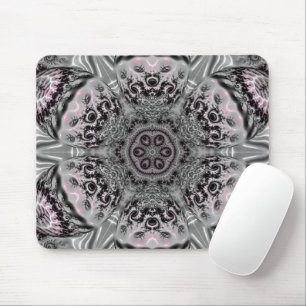 Mousepad O Jardim Fractal Prateado