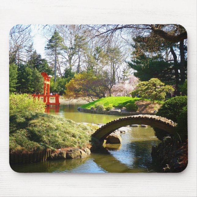 Mousepad O jardim japonês do monte e da lagoa (Frente)