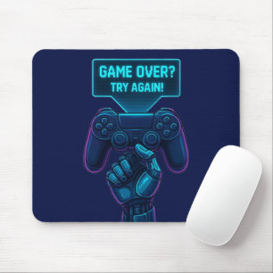 Mousepad O Jogo Acabou? Tente De Novo! - Jogador Futuro Leg