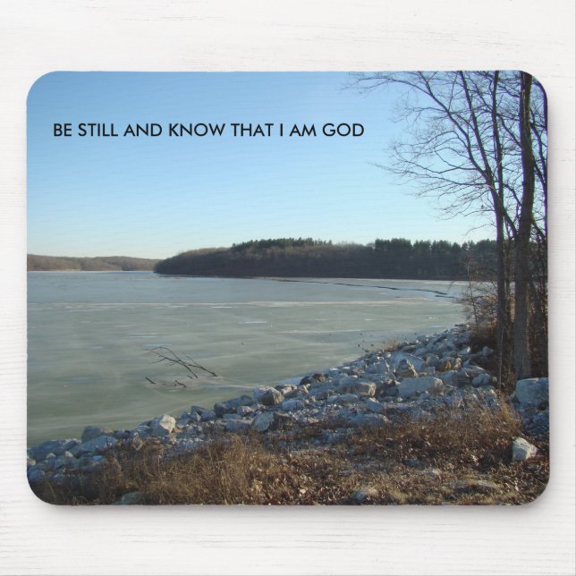 Mousepad O lago gelado e a costa rochosa, sejam ainda e (Frente)