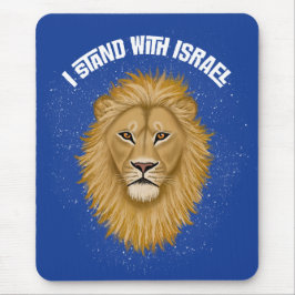 Mousepad O Leão Moderno de Judah fica com Israel. Azul