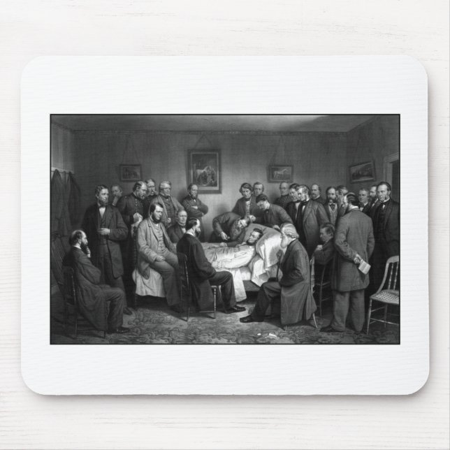 Mousepad O leito de morte de Lincoln (Frente)