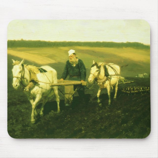 Mousepad O lev Nikolaevich Tolstoy do escritor (Frente)