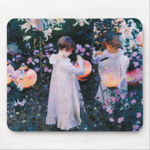 Mousepad O lírio do lírio do cravo de John Singer Sargent