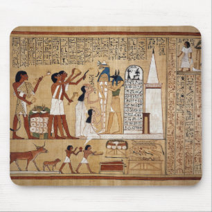 Mousepad O livro do morto onde Anubis está representado