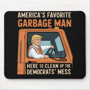 Mousepad O Lixeiro Favorito da América Trump 45 47 EUA