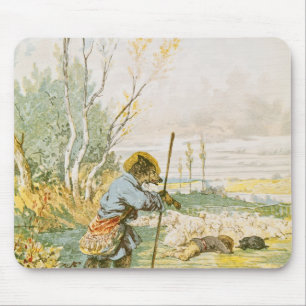 Mousepad O lobo como um pastor