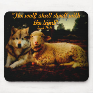 Mousepad O lobo confundirá com o cordeiro